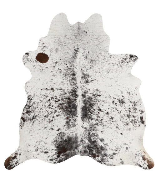 Salt and Pepper Black Cowhide Rug #81602HUDSN