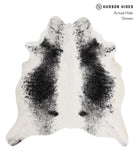 Salt and Pepper Black Cowhide Rug #81603