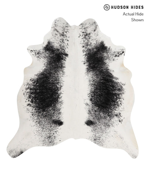 Salt and Pepper Black Cowhide Rug #81603