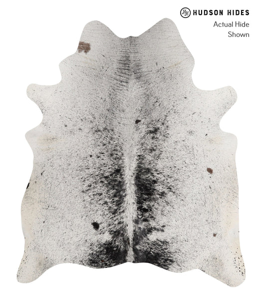 Salt and Pepper Black Cowhide Rug #81660
