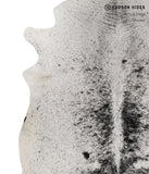 Salt and Pepper Black Cowhide Rug #81660