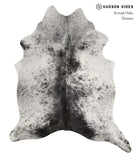 Salt and Pepper Black Cowhide Rug #81681