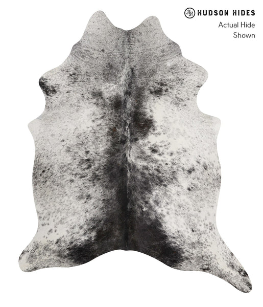 Salt and Pepper Black Cowhide Rug #81681