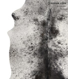 Salt and Pepper Black Cowhide Rug #81681