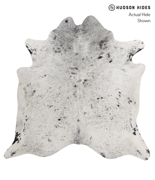Salt and Pepper Black Cowhide Rug #81683