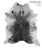 Salt and Pepper Black Cowhide Rug #81697