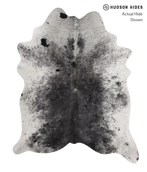Salt and Pepper Black Cowhide Rug #81697