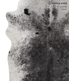 Salt and Pepper Black Cowhide Rug #81697
