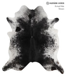 Salt and Pepper Black Cowhide Rug #81701