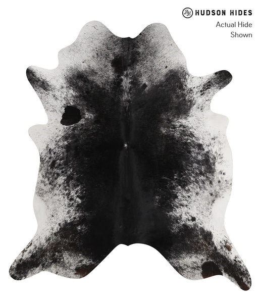 Salt and Pepper Black Cowhide Rug #81701