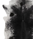 Salt and Pepper Black Cowhide Rug #81701