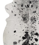 Salt and Pepper Black Cowhide Rug #81707