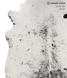Salt and Pepper Black Cowhide Rug #81711