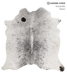 Salt and Pepper Black Cowhide Rug #81712