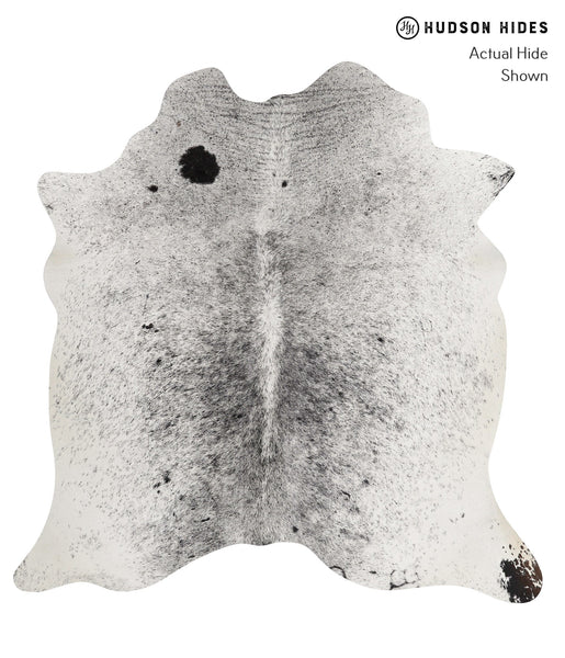 Salt and Pepper Black Cowhide Rug #81712