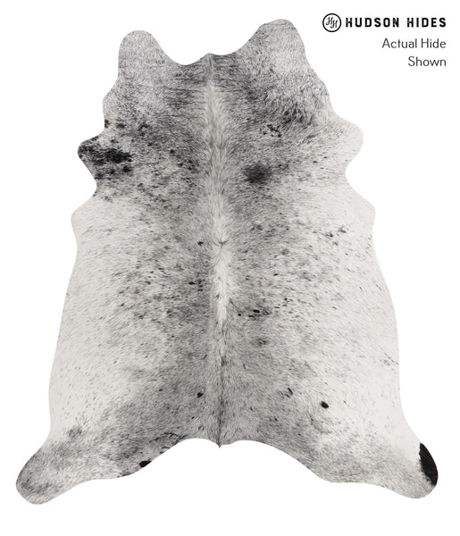 Salt and Pepper Black Cowhide Rug #81713