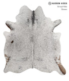 Salt and Pepper Brown Cowhide Rug #81717