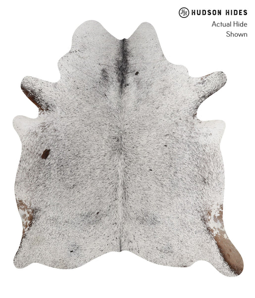 Salt and Pepper Brown Cowhide Rug #81717