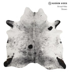 Salt and Pepper Black Cowhide Rug #81719