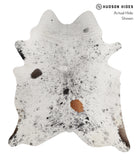 Salt and Pepper Black Cowhide Rug #81796