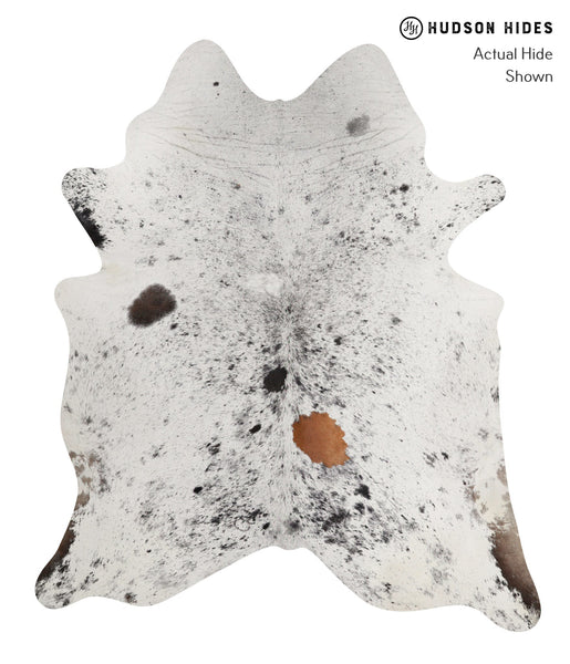 Salt and Pepper Black Cowhide Rug #81796