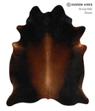 Brown with Red Cowhide Rug #81808