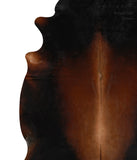 Brown with Red Cowhide Rug #81808