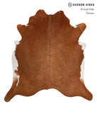 Brown and White Regular Cowhide Rug #81813