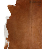 Brown and White Regular Cowhide Rug #81813