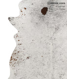 Salt and Pepper Brown Cowhide Rug #81878