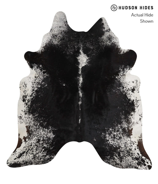 Salt and Pepper Black Cowhide Rug #81907