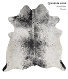 Salt and Pepper Black Cowhide Rug #81936