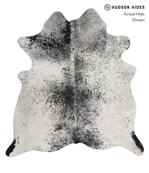 Salt and Pepper Black Cowhide Rug #81936