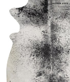 Salt and Pepper Black Cowhide Rug #81936