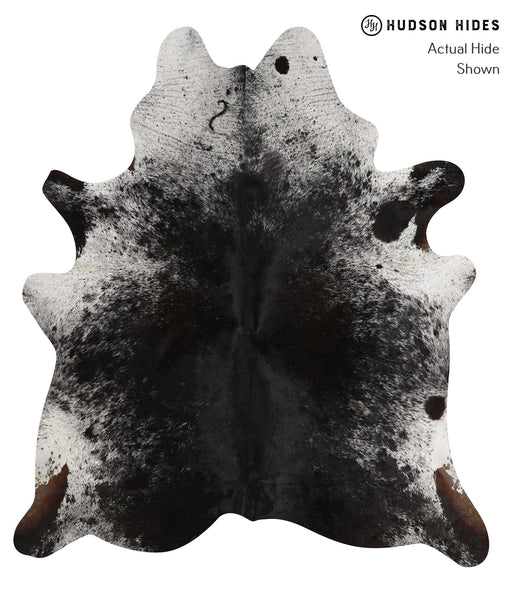 Salt and Pepper Black Cowhide Rug #82033