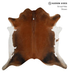 Brown with Red Cowhide Rug #82148