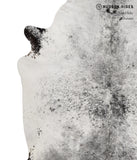 Salt and Pepper Black Cowhide Rug #82222