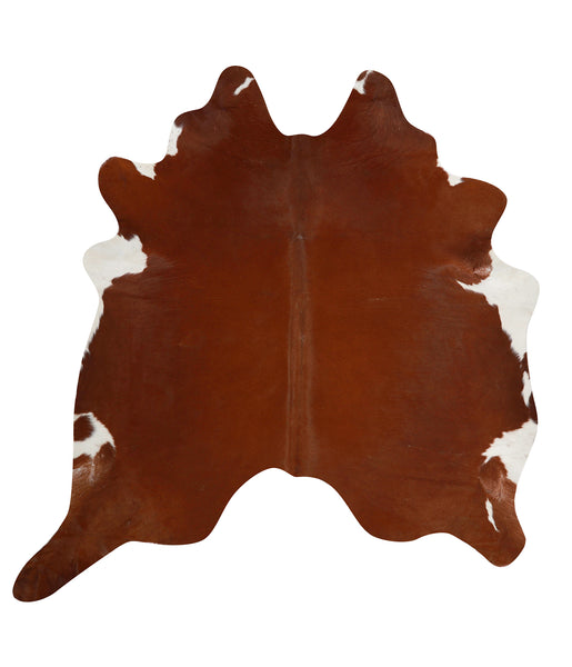 Brown and White Regular Cowhide Rug #82270HUDSN