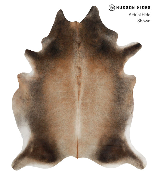 Brown with Red Cowhide Rug #82539