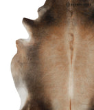 Brown with Red Cowhide Rug #82539