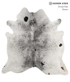 Salt and Pepper Black Cowhide Rug #82583