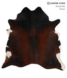 Brown with Red Cowhide Rug #82611