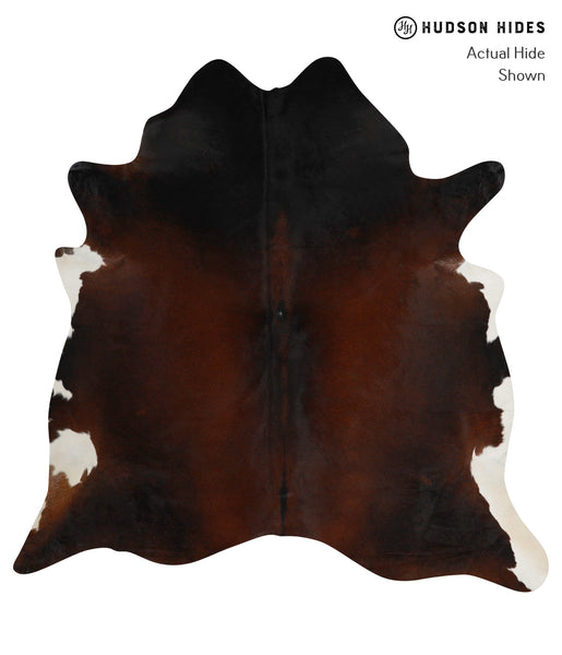 Brown with Red Cowhide Rug #82611