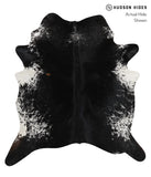 Salt and Pepper Black Cowhide Rug #82621