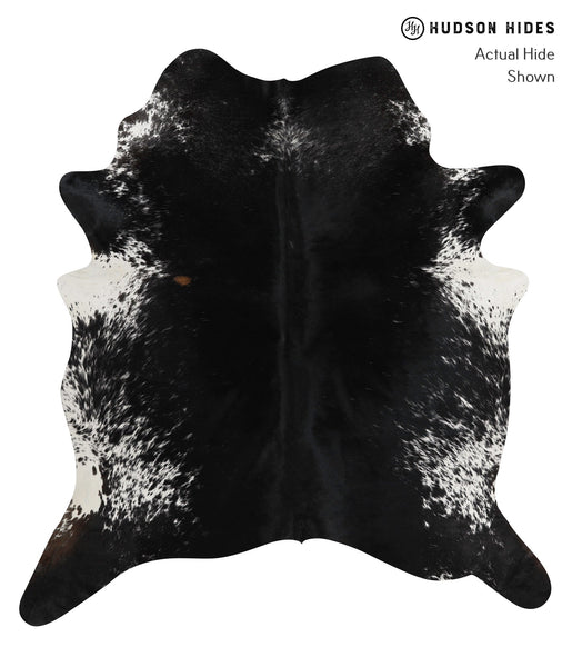 Salt and Pepper Black Cowhide Rug #82621