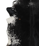 Salt and Pepper Black Cowhide Rug #82621