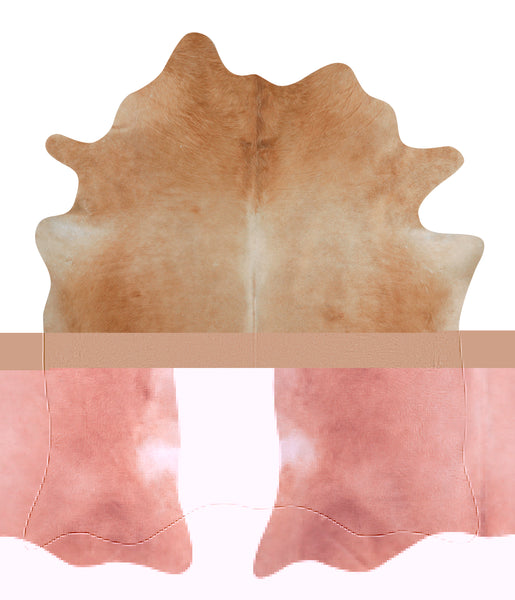 Solid Brown Cowhide Rug #82642HUDSN