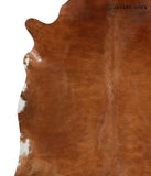 Solid Brown Cowhide Rug #82650