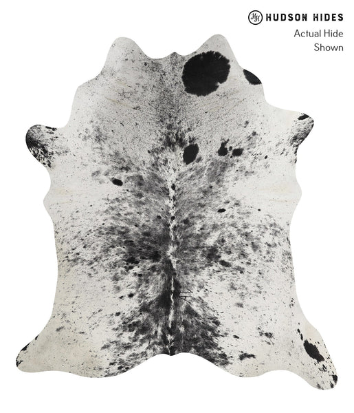 Salt and Pepper Black Cowhide Rug #82657