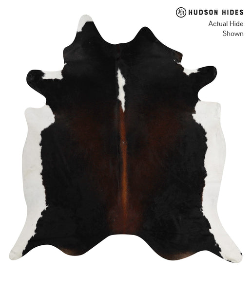 Chocolate and White Cowhide Rug #82680